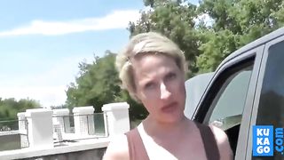 Hot German Slut pays for the Car Repair Service