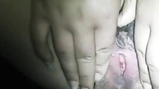 Wetting pussy of lonely Chinese MILF