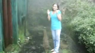 Outdoor Public Suck Fuck Rain