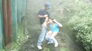 Outdoor Public Suck Fuck Rain