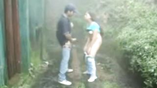 Outdoor Public Suck Fuck Rain