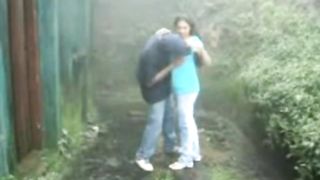 Outdoor Public Suck Fuck Rain