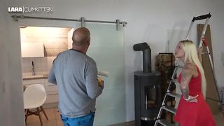 Von der Leiter IN DEIN MA  Lara-CumKitten