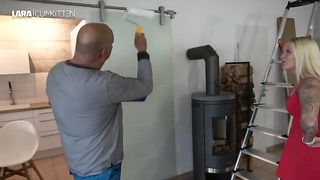 Von der Leiter IN DEIN MA  Lara-CumKitten