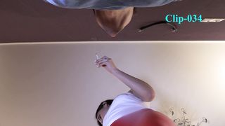 Young Princess Morgana - 034 new clip The best pleasure for the Lady is to see a fully submissive slave on knees in front of her and to spit on his face