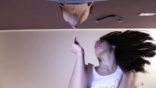 Young Princess Morgana - 034 new clip The best pleasure for the Lady is to see a fully submissive slave on knees in front of her and to spit on his face