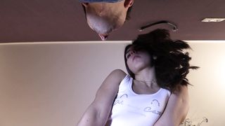 Young Princess Morgana - 034 new clip The best pleasure for the Lady is to see a fully submissive slave on knees in front of her and to spit on his face