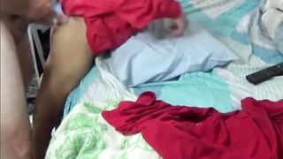 indo maid get fucked by white guy in her room
