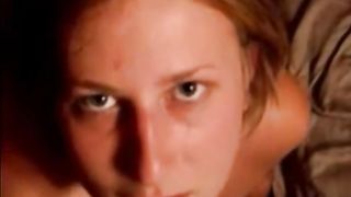 21yr old Riley taking a massive facial