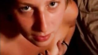 21yr old Riley taking a massive facial