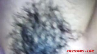 asian hairy pussy creams on dick