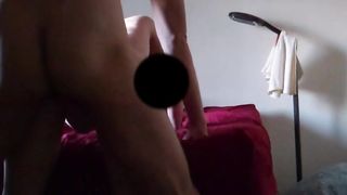 male amateur takes female amateur from behind, ejaculates