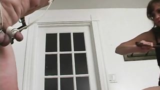 Lady Cheyenne Loves Ball Whipping