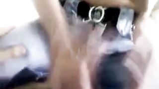 Handjob: She sits on guy and jerks him off