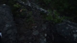 Masterbating in the woods