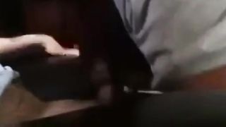 Quickie: Maid sucks cock!