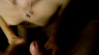 MILF swallows hot sperm