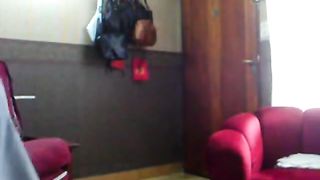 Flashing the delivery man