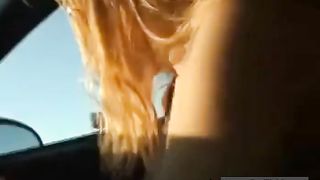 hot girl vibrator in the car