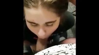 19yr old Jenny from Boost Mobile sucking coworker