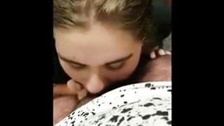 19yr old Jenny from Boost Mobile sucking coworker