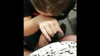 19yr old Jenny from Boost Mobile sucking coworker