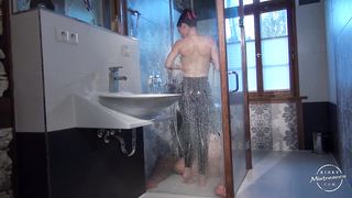 KinkyMistresses - Mistress Susi - Latex Worship in the Shower