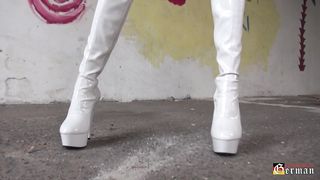 KinkyMistresses - Mistress Susi - Red Fetish Catsuit