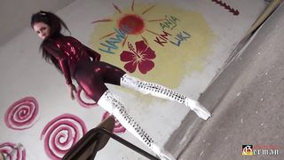 KinkyMistresses - Mistress Susi - Red Fetish Catsuit