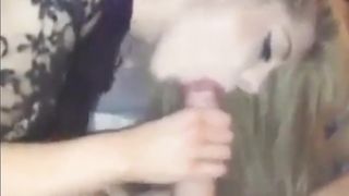 Hot blonde girl bj
