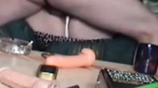 sexy glasgow milf toying and sucking cock