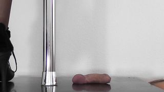 CBTrample - Mistress Alina - Spiked and flattened under black Ankle Boots