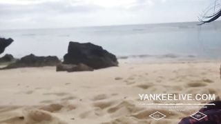 Asian Amateur Slut Sucks Off at the Beach You're Salty