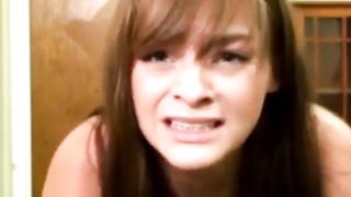 Cute amateur gets a severe spanking