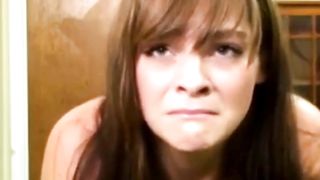 Cute amateur gets a severe spanking