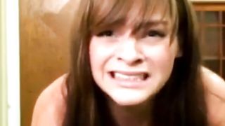 Cute amateur gets a severe spanking