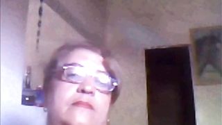 Brazilian granny shows her tits