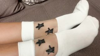 Sexy Feet Girl changes Socks Foot Fetish