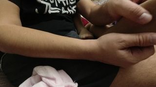 SEXY GIRL IN PANTYHOSE DRESSES Pink Socks AND SHOW Feet FOOT FETISH