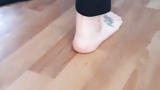 Pedal Pumping with my Dirty Bare Feet