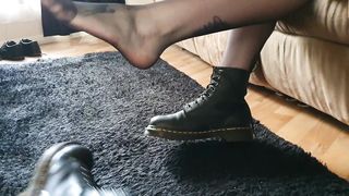 A Stinky Nylon Foot Show