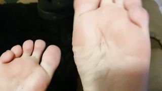 Sweaty Socks Removal with Foot Prints on my Mirror