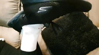 Sweaty Socks Removal with Foot Prints on my Mirror