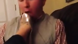 Licking Teens Dirty Flats after Walking around College Campus Part 2