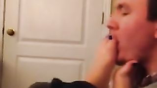 Licking Teens Dirty Flats after Walking around College Campus Part 2