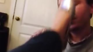 Licking Teens Dirty Flats after Walking around College Campus Part 1