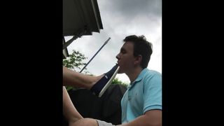 Lick her Stinky Toms and Feet Clean