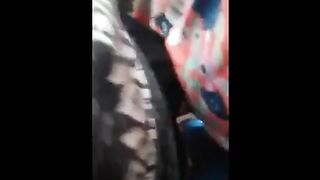 She had no problem to feel dat woody on her arse