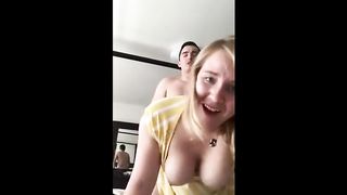 Blonde Babe Taken From Behind - Doggy Selfie