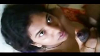 Shy mallu girl gives blowjob